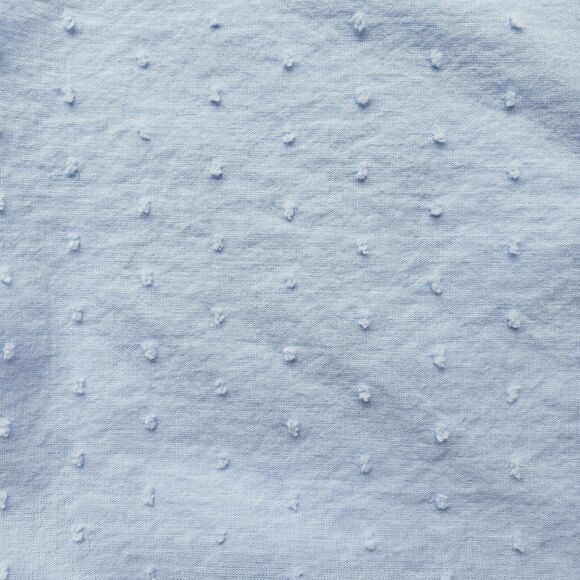 H&M Top Womens 4 Blue Swiss Dot Peasant Blouse Boho Cottagecore Kawaii Cute Twee - Picture 7 of 13